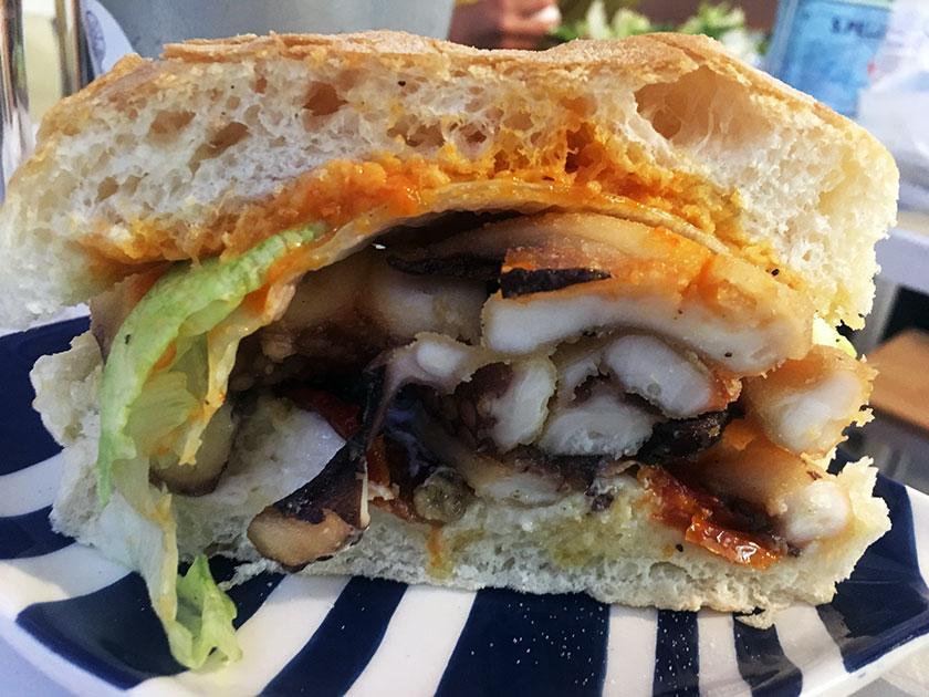 Panino di mare Polpo Gourmet