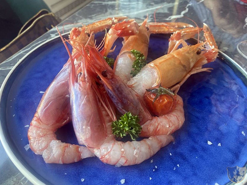 Crudo di gamberi e scampi