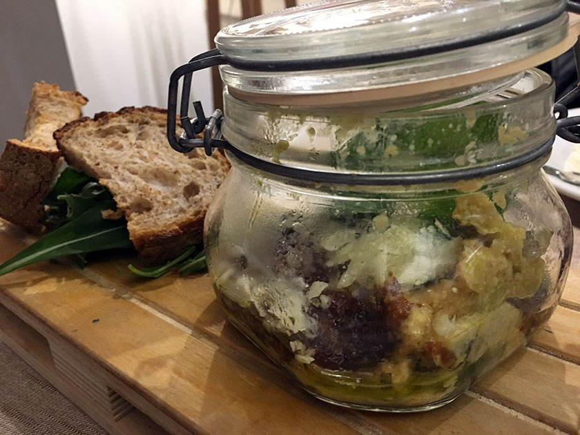 Parmigiana di zucchine in vetro cottura
