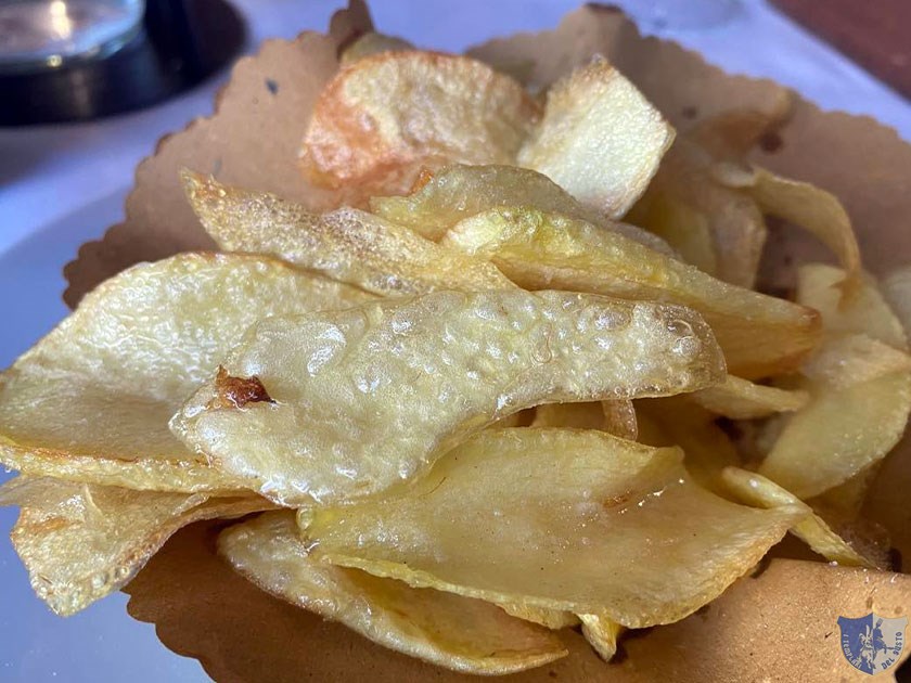 Chips di patatine fritte