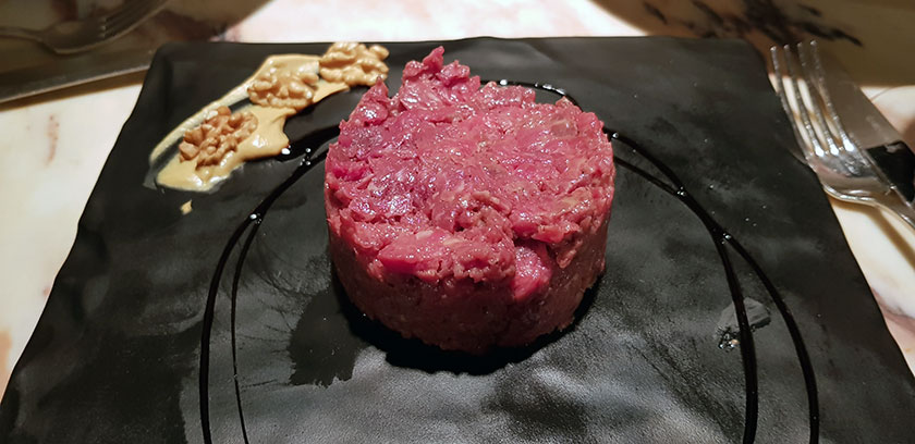 Tartare di filetto di manzo danese