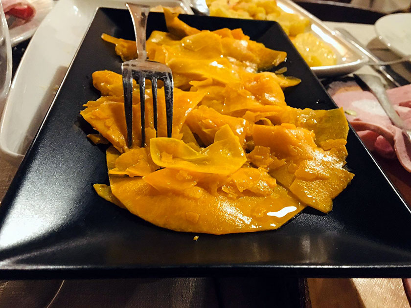 Carpaccio di zucca