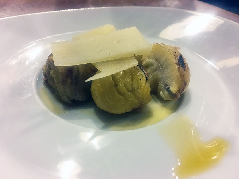 Castagne e formaggio