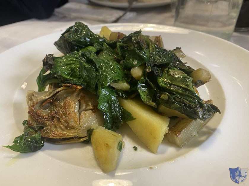 Carciofi patate e spinaci