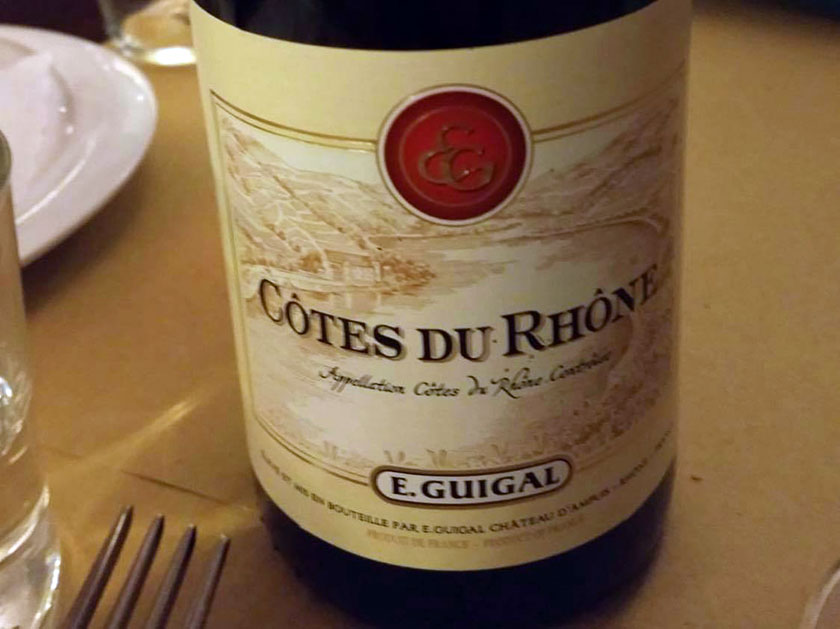 Il vino francese E. Guigal Côtes du Rhône 2015