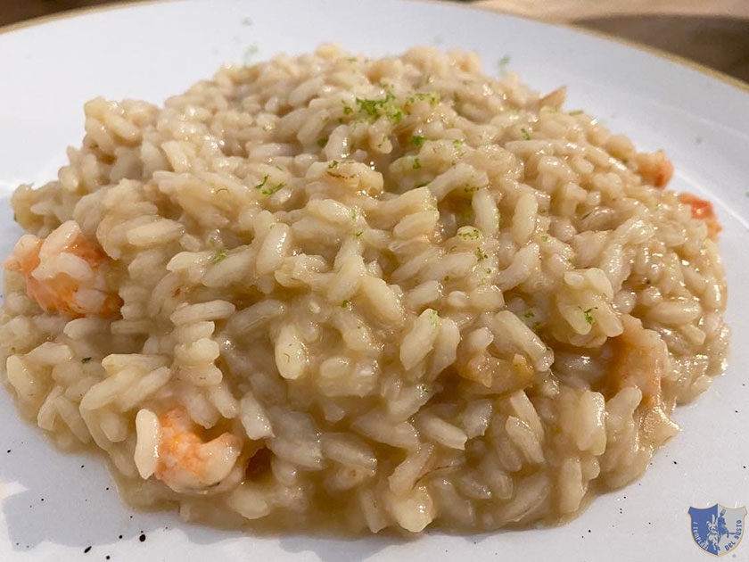 Il risotto scampi e lime