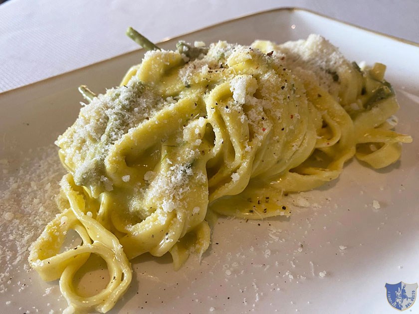 Tagliatelle fresche alla carbonara di Asparagi