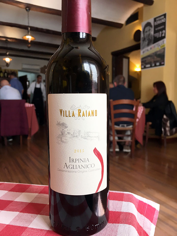 L'aglianico di Villa Raiano