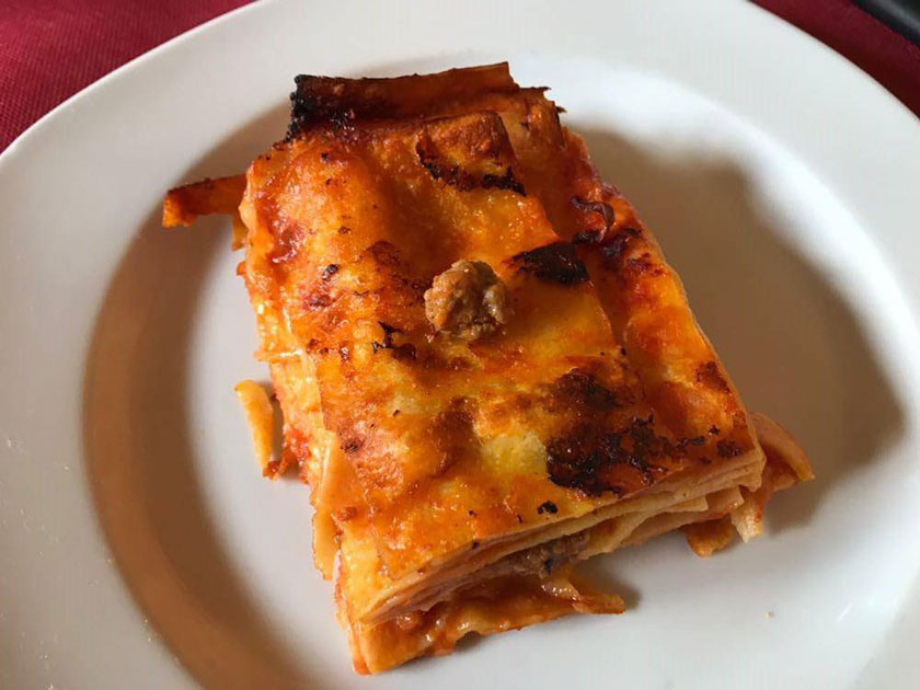 Lasagne con polpettine di carne