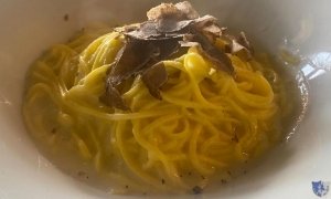 A Casa di Dionisio. Ceppaloni (Bn) - Tagliolini con tartufo nero e crema di formaggi