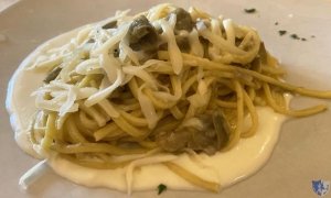 Ristorante Olmicello. Oratino (Cb) - Crioli ai carciofi su fonduta di caciocavallo